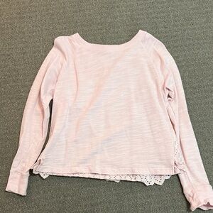 J. Crew Light Pink womens long sleeve top